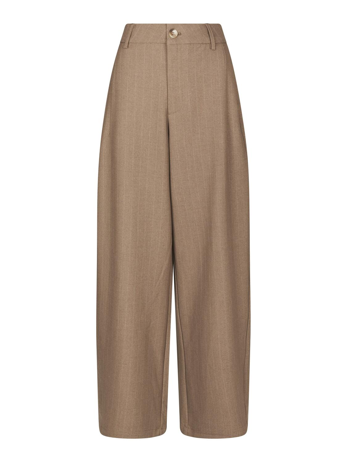Essiall Pinstripe habitbukser - Taupe